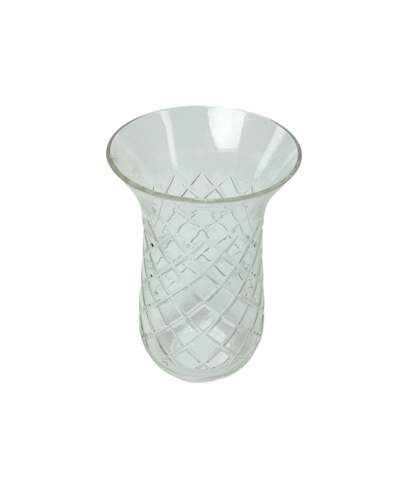 Crystal Cut Hurricane Lamp Shade Adds Elegance to Any Candle or Light